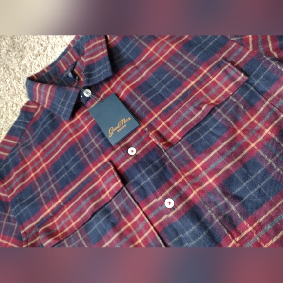 Good Man Brand Long sleeve Button down Flannel NWT - Picture 6 of 10